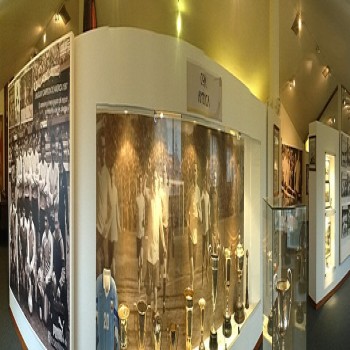 Trophies and memorabilia exhibited at the Museum