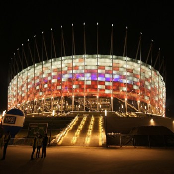 The inauguration event at the National Stadium in Warsaw