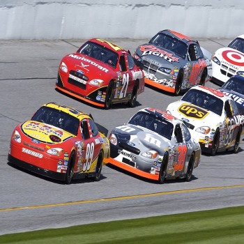 Cars practicing in 2004