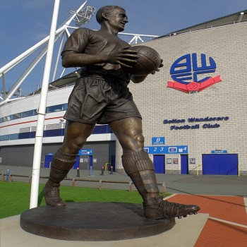 Lofthouse's statue outside the stadium