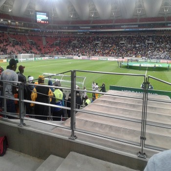 Inside the stadium