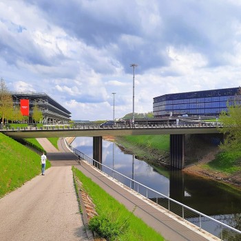 Nemunas Island bridge to A. Mickevičiaus Street, Kaunas, Lithuania