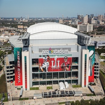 NRG Stadium in Super Bowl LI livery