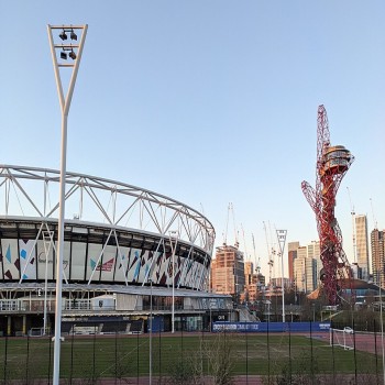 Community track next to the London Olympic Stadium