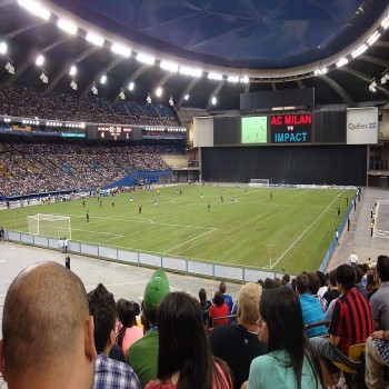 Olympic Stadium with natural grass field