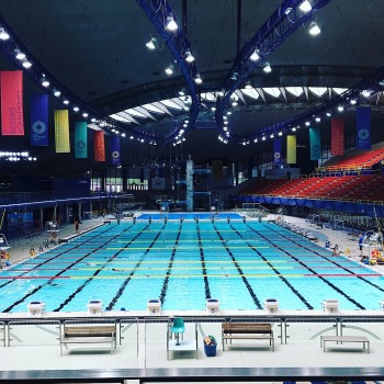 The 1976 Montreal Olympic Swimming Pool on July 25, 2017