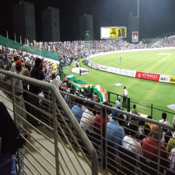 Pakistan v India charity cricket match, Sheikh Zayed Stadium, UAE.