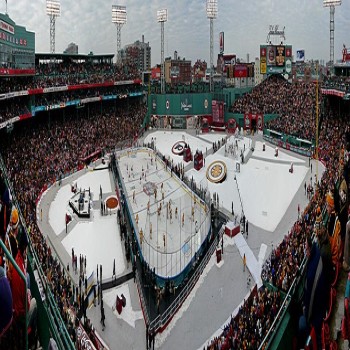 Panorama of park at the 2010 NHL Winter Classic