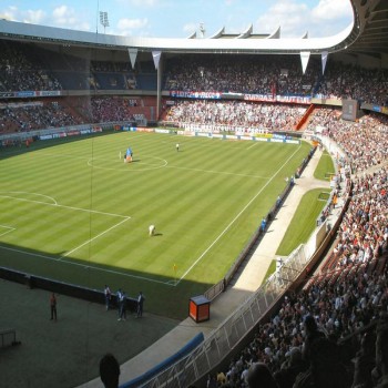 Interior of the Parc des Princes in 2004.