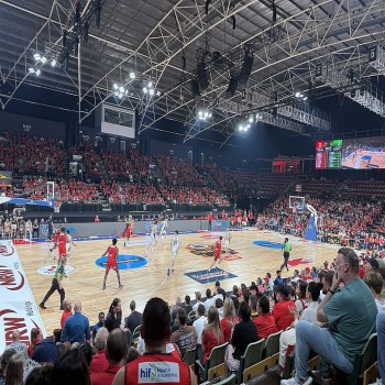 Main indoor arena, NBL game Perth Wildcats vs South East Melbourne Phoenix, 11 February 2025