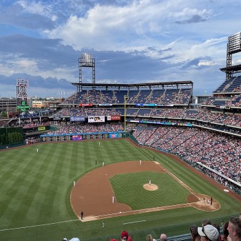 The Phillies taking on the San Diego Padres at Citizens Bank Park in July 2023