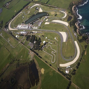 Aerial view of the circuit
