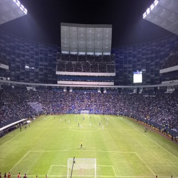 Vista de la rampa norte en el partido re-inaugural