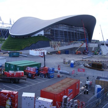 Remodelling of the 2012 Olympic aquatics centre, June 2013