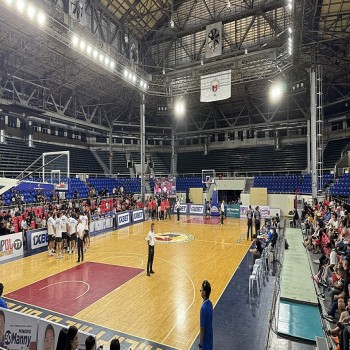 Rizal Memorial Coliseum during a Maharlika Pilipinas Basketball League (MPBL) game in 2025