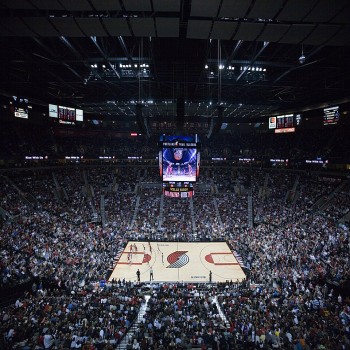Interior during a Trail Blazers game