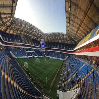 "Rostov-Arena" is a football stadium in Rostov-on-Don. April 2018, the day of the first official match.