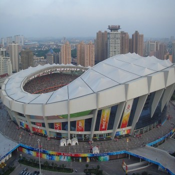 Shanghai Stadium in 2008, before the major reconstruction