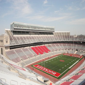 The Horseshoe Ohio State Buckeyes Stadium, on a summer day in 2007 when a high school football camp was being held.