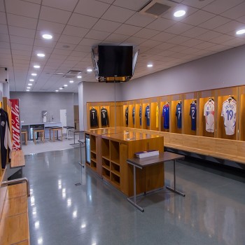 Visitors' changing room