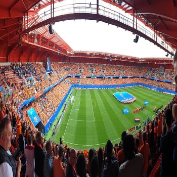 Photo of the Stade du Hainaut in Valenciennes during the Netherlands vs. Cameroon match of the Women's Football World Cup on June 15, 2019