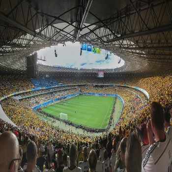 The stadium during the 2014 FIFA World Cup