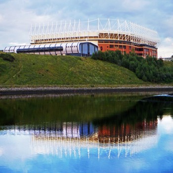 Exterior view of Stadium above the River Wear