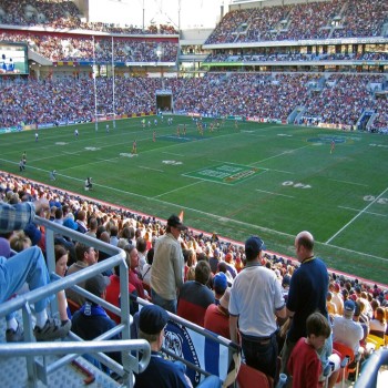 Inside Suncorp Stadium during an NRL game
