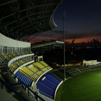 The Andy Roberts end of Sir Vivian Richards Stadium.