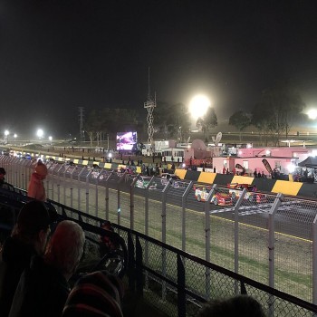 Prior to the main race at the inaugural Sydney SuperNight 300 in 2018.
