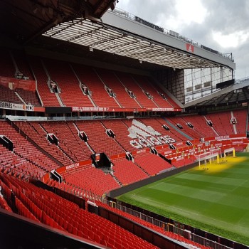 The East Stand as seen from the Sir Alex Ferguson Stand (North Stand)