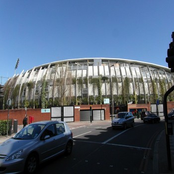 Harleyford Road, Lambeth, London. There has been a cricket ground on this site since 1846, this is the OCS stand completed in 2005.