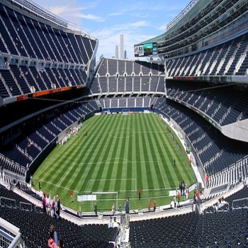 Soldier Field before a soccer game, 2004