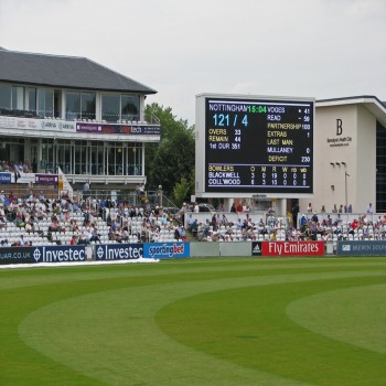 The Riverside: pavilion, scoreboard and health club