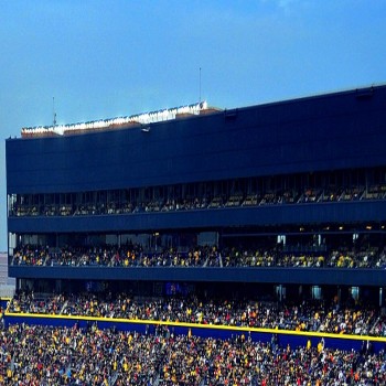 A photo taken from the south western portion of The Big House December 11, 2010 at the Big Chill game. Michigan vs Michigan State