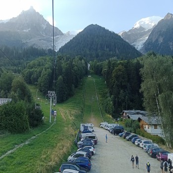 The Mont Olympic ski jump, Chamonix-Mont-Blanc, Haute-Savoie, France