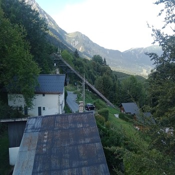 The Mont Olympic ski jump, Chamonix-Mont-Blanc, Haute-Savoie, France