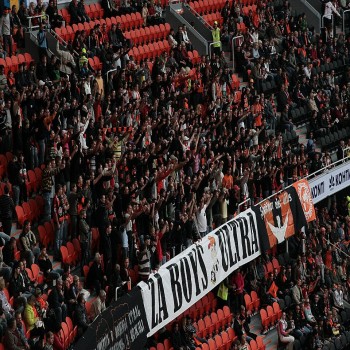 Ultras in the Donbas Arena in 2009.