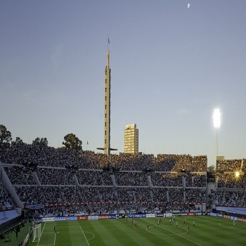 Estadio Centenario, panorama of the Olympic grandstand in 2022.