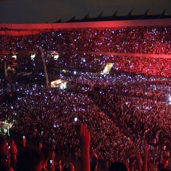 During the Muse concert in June 2007.