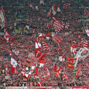 FC Kaiserslautern fans at the Fritz-Walter-Stadion in April 2011