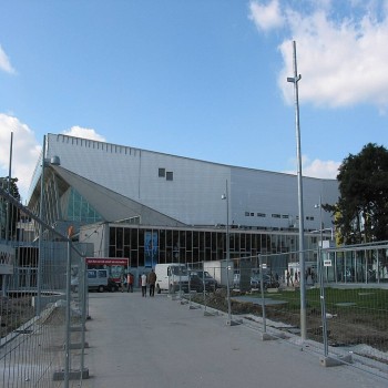 Exterior view of the main hall in 2005