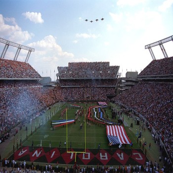 Flyover at South Carolina game, 1998