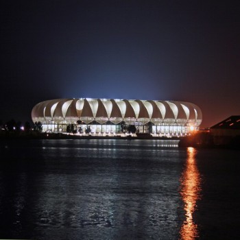 Worldcup 2010 Soccer Stadium at night