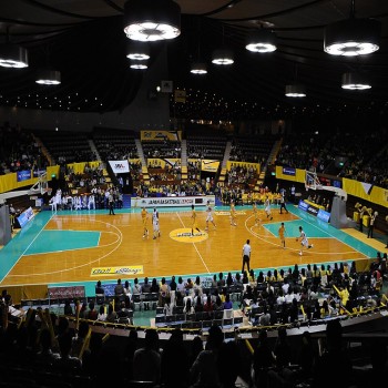Interior of Yoyogi 2nd Gymnasium