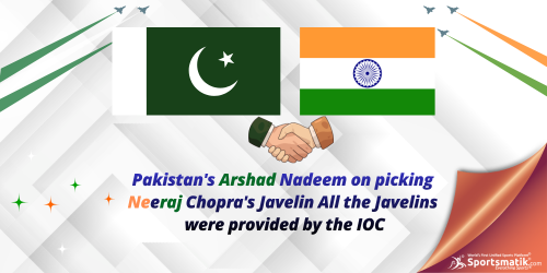 Pakistan's Arshad Nadeem on picking Neeraj Chopra'...
