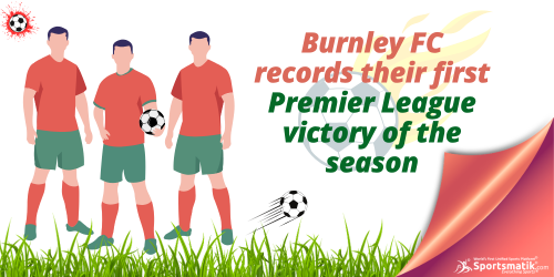Burnley FC records their first Premier League victory of the...