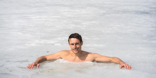 David Vencl sets new world record to swim under ice in a Fro...