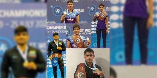 India clinched 5 Gold medals at World Cadet Wrestling Champi...