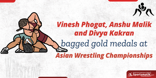 Vinesh Phogat, Anshu Malik and Divya Kakran bagged gold meda...